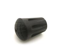 4 Pcs Rubber Trekking Pole Tips Set, Shoe and Short Style | Black Rubber, Adds Traction and Grip, Protects Poles and Reduces Noise, for Walking Sticks and Trekking Poles