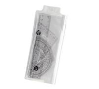 4 Pcs Ruler Protractor Set Geometry Tool 15cm Set Triangle for Classroom Homework Learning Accessories