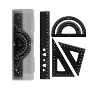 4 Pcs Ruler Set Geometry Math Protractor Triangle Rulers Drawing Tool School Supplies Children Math Geometry Protractor Drawing Tool for School Office