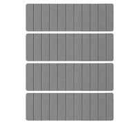 4 Pcs Rv Step Covers, Eva Foam Outdoor Mats, 23.6 X 7.5 In Non-Slip Self-Adhesive Stair Treads, Waterproof For Rv Stairs, Gray & Black
