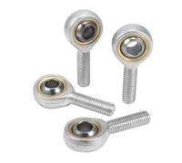 4 PCS SA10T/K 10mm Inner Diameter Rod end Bearing M10x1.5 Threaded self-lubricating Rod end(Left Thread)