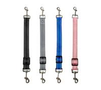 4 Pcs Safety Dog Collar Clips Dog Harness Clasp Heavy Duty Dog Leash Clips Dog Collar Adjustable Clip with Dual Clasps for Dog Harness to Collar
