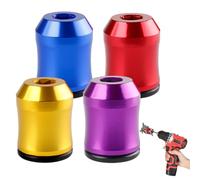 4 Pcs Screwdriver Head Magnetic Ring, Universal Magnetic Screw Bit Holder Screw Ring for Hex Screwdrivers Power Bits Multifunctional Household/Industrial for DIY Repair Home Repair