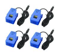4 Pcs SCT-013-000 Split Core Current Transformer, 100A/50mA, 1% Accuracy, Victron Current Sensor Compatible, ABS Housing, Lock Clasp, Easy Installation