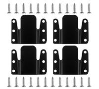 4 Pcs Sectional Couch Connectors, Heavy Duty Metal Interlocking Furniture Connector Bracket with Screws, Universal Sofa Connector Bracket Sofa Interlocking for Sectional Stability