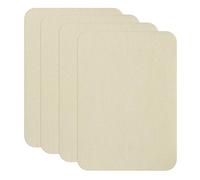 4 PCS Self-Adhesive Leather Repair Patch, 7.9x11.8 Inch Waterproof Leather Patches for Sofas, Furniture, Car Seats, Tents, Lounge Chairs, Awnings, Canvas Fabric Repair (Off White)