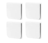 4 Pcs Self-Adhesive Shower Curtain Clips - Windproof Anti-Splash Curtain Holders for Bathroom Shower Curtains