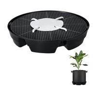 4 Pcs Self Watering Plant Saucers for Indoor Pots - Auto Watering Base with Tray & Insert for Grow Tent Accessories, Plastic Planter Stand for Outdoor or Indoor Flower Pot Drip Trays