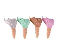 4 Pcs Self-watering Planter Insert Plant Watering Elephant Terracotta Spike Self Sprinkling Globe Plant Watering