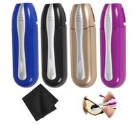 4 PCS Set Spectacle Cleaner, Glasses Cleaner, Glasses Cleaner Tool, Portable Eye Glass Cleaner, Reusable Mini Lens Cleaner Tool, Plastic and Glasses Cloth for Glasses, Sunglasses, Reading Glasses