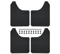 4 Pcs Set Universal Mud Flaps Carbon Fiber Effect Splash Guards Compatible With Car Pickup Van Coup(4pcs black)