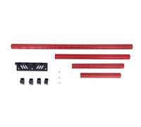 4 Pcs Set Woodworking Measuring Ruler 6 8 12 20 Inch Metric Imperial Aluminum Alloy Architect Triangular Scale Ruler for Architects Engineers and Woodworkers