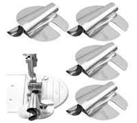 4 Pcs Sewing Machine Accessories Rolled Hem Presser Foot, Universal Sewing Rolled Hemmer Foot 7/8/9/10mm 4 Sizes, Stainless Steel Narrow Sewing Machine Feet Accessories for Household DIY Crafts