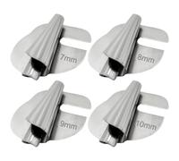 4 PCS Sewing Machine Rolled Hem Presser Foot, Universal Rolled Hem Presser Foot kit with 4-Sizes(7-10mm), Stainless Steel Narrow Sewing Machine Feet Accessories for Household Industry DIY Crafts