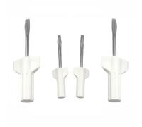 4 Pcs Sewing Machine Screwdriver Set, 80mm & 60mm Mini Flathead with Ergonomic Wing Handle, Wear-Resistant Needle Plate Removal Tool for Cleaning Lint & Daily Domestic Maintenance