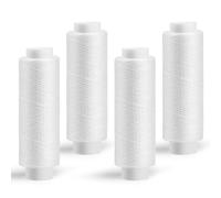 4 Pcs Sewing Thread, White Cotton Thread, 200 Yards EmbroideryThreads, Polyester Sewing Machine Thread for Hand Quilting, Embroidery, and Crafts