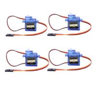 4 Pcs SG90 Micro SER-VO Motor, Micro RC SER-VO Motor, Metal Geared MotorKit for ALL kind RC Toys, Compatible with Ardui-no Projects and Raspberry Pi, Drone/Car/Airplane/Helicopter/Vehicles/Robots