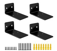 4 PCS Shelf Brackets Heavy Duty, Shelving Brackets Wall Bracket for Shelves Scaffold Floating Shelf Bracket for Bookcase Cabinet 4 Inch