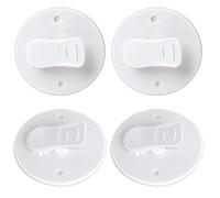 4 Pcs Shower Splash Clips Shower Curtain Clips with Water Guard Self Adhesive Shower Clips Shower Curtain Holder to Wall for Shower Hanging Camper Decor Home Decoration Indoor and Outdoor