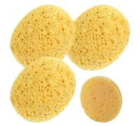 4 Pcs Shower Sponges for Women Men Large Soft Natural Sponge for Shower Body Bath Sponge Gentle Deep Cleaning Sea Sponge Exfoliating Dense Foam Suitable for Sensitive Dry Skin