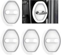 4 Pcs Silicone Car Door Latch Lock Cover for Ram ProMaster 2014-2025 | Rust resistant protector. Sound deadening cushion. Self-adhesive backing. Flexible rubber cylinder guard.