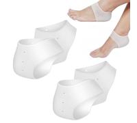 4 Pcs Silicone Heel Protectors, Blister Prevention Sleeves for Plantar Fasciitis Relief, Gel Pads, Guards Suitable for Both Men and Women