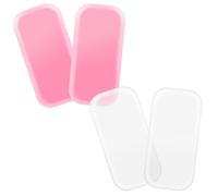 4 Pcs Silicone Lash Pad False Eyelash Holder Pads for Eyelash Extensions False Lashes Holder Eyelash Extension Holder Pallet Reusable Eyelash Extensions Tools Lash Grafting Gasket Pallet