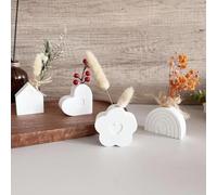 4 pcs Silicone Moulds, 3D Silicone Mould Candle Holders, DIY Plaster Moulds for Casting Flower Arrangements, Taper Candles, Tea Lights, Party Decorations