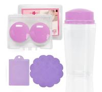 4 Pcs Silicone Nails Stamper Set Nails Stamper With Scraper French Tip Nails Stamp Jelly Stamper Nails Art Template Tool