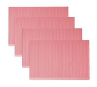 4 PCS Silicone Pads for Countertop Protection Easy Clean Non Slip Shelf Liners (Light Red)