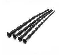 4 Pcs Silicone Urethral Plug Sex Toy Sound Device Trainer Sex Toy Male Urethral Stimulation Solid Penis Plug Men's Urethral Toy Urethral Trainer Kit (Thread Primary 3mm-6mm)