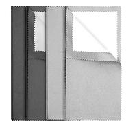 4 Pcs Silver Polishing Cloth, Silver Jewelry Cleaner Cloth, Double-Sided Jewelry Polishing Cloths Silver Polishing Cloth for Sterling Silver Gold Platinum Jewelry, Silver Cleaning Cloth Keeps Shining