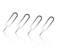 4 PCS Sim Card Tray Removal Tool, SIM card pins, SIM card tray eject pin removal tool, suitable for all mobile phones, smartphones and all other smartphone devices