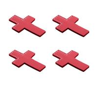 4 Pcs Simple Book Markers PU Leather Bookmarks Crossed Page Markers Bible Bookmarks Reading Supplies for Student