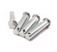 4 Pcs Single Hole Clevis Pins, M14 Flat Head Locking Clevis Pins Hitch Pin, for Trailer Latch, Mechanics Repair, Furniture Installation, Industrial Equipment(M14x55mm)