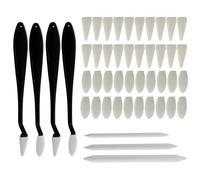 4 Pcs Sketch Drawing Tools, 3 Pcs Blending Stumps with 40 Pcs Sponge Heads, Art Blenders, Sketch Trimmer Erase Sponge Wiper Pencils for Students, Artists, Detail Painting, for Painting and Sketching