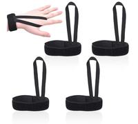 4 Pcs Ski Glove Leash,Adjustable Comfortable Black Glove Leash,Universal Lightweight Anti-Lost Ski Glove Wrist Straps Suitable for Most People,for Skiing,Snowboarding,Mountaineering and Cycling