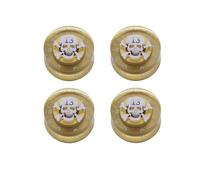 4 Pcs Skull Electric Guitar Knobs Guitar Speed Control Volume Tone Knobs Potentiometer Knob For LP/SG/ST Style Guitar Guitar Parts(Gold)