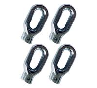 4 Pcs Skylight Eyelet Adapter, 1:7 Gearbox Hanger, Metal Awning Window Hardware for Awnings, Canopies, Roller Shutters, Opener Adapter, 3.9 x 3.1 x 0.8 in / 10 x 8 x 2 cm