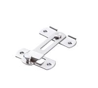 4 Pcs Sliding Barn Door Latch Right Angle Bolt Closet Window Plug Safety for Interior(2inch-Silvery 180)
