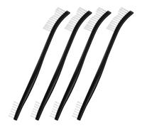 4 Pcs Small Cleaning Brushes, Nylon Bristles Small Detailing Crevice Brush, Mini Stiff Bristles Brushes for Detailed Cleaning of Jewelry, Cars, Kitchen, Spaces