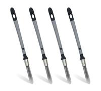 4 Pcs Small Edging Paint Brushes, Touch Up Paint Brush Set 0.37 Inch for Detail Trim Painting, Sash Brush and Paint Edger Tool for Baseboards, Furniture Corners, Skirting Boards and House Wall Corners
