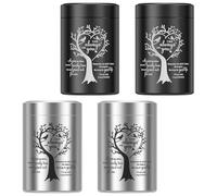 4 Pcs Small Keepsake Urns for Human Ashes,Mini Urns for Ashes,Aluminum Memorial Keepsake with Tree of Life Design Small Funeral Urn for Human or Pet Ash(black +sliver)
