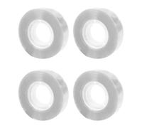 4 Pcs Small Rolls Scotch,30m x 18mm Small Clear Tapes,Scotch Tape Invisible Sticky Sellotape Gift Parcel Tape for Schools Home Offices Parcel(COLOR:Transparent Partial White)