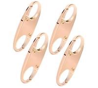 4 Pcs Small Zipper Clips,Double Opening Snap S Hooks Backpack Zipper Lock Anti Theft,Detachable Gold Anti Theft Zip Lock for Bag, Tent, Handbags, Camping, Fishing, Traveling, Outdoor Sports