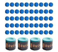 4 Pcs Snooker Chalk for Pool Cue, 50 Pcs 10mm Pool Tips Snooker Tips, No-Slip Cue Chalk Set for Professional and Home Players, for Professional and Home Players Pool Table Accessories
