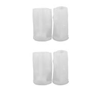4 Pcs Snowman Silicone Candle Molds for Christmas DIY Crafts White