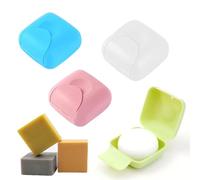 4 Pcs Soap Dish with Lid Travel Soap Case Waterproof Leakproof Soap Box Container Holder Closable Soap Holder Portable Soap Dish for Bathroom, Shower, Camping, Gym, Hiking, Home, Travel, School