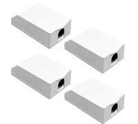 4 Pcs Socket Cover Box, 120 Type Childproof Wall Switch Guard Waterproof Dustproof Electric Plug Protector for Home Baby Pet Safety (White)