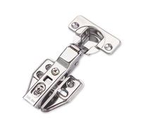 4 Pcs Soft Close Cabinet Hinge 35mm,110 Degree Half Overlay,Folding Doors Mute Concealed Cupboard Hinge with Screws,Adjustable,Suitable for Kitchen, Bathroom,Bedroom